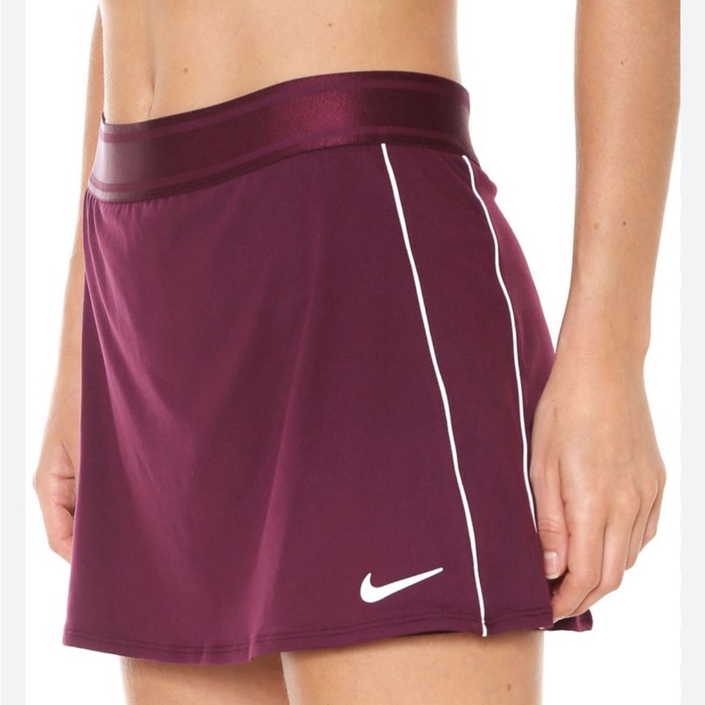 Nike Women's Maroon Skort with White Accents
